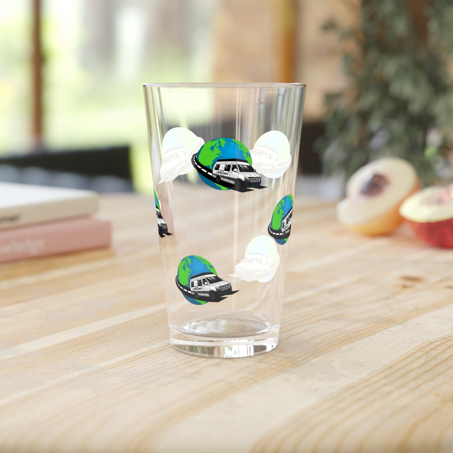 Snow and Curt Pint Glass, 16oz