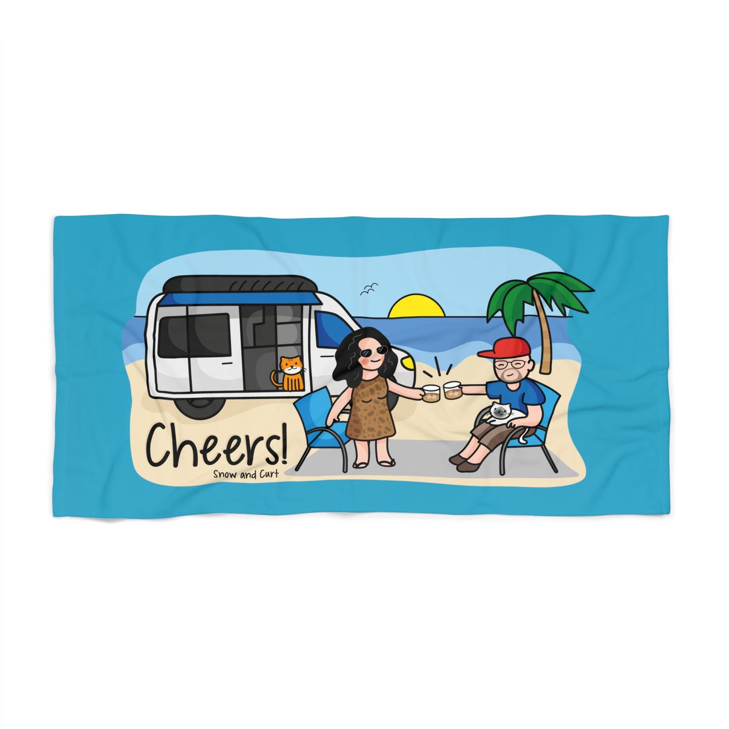 CHEERS Beach Towel