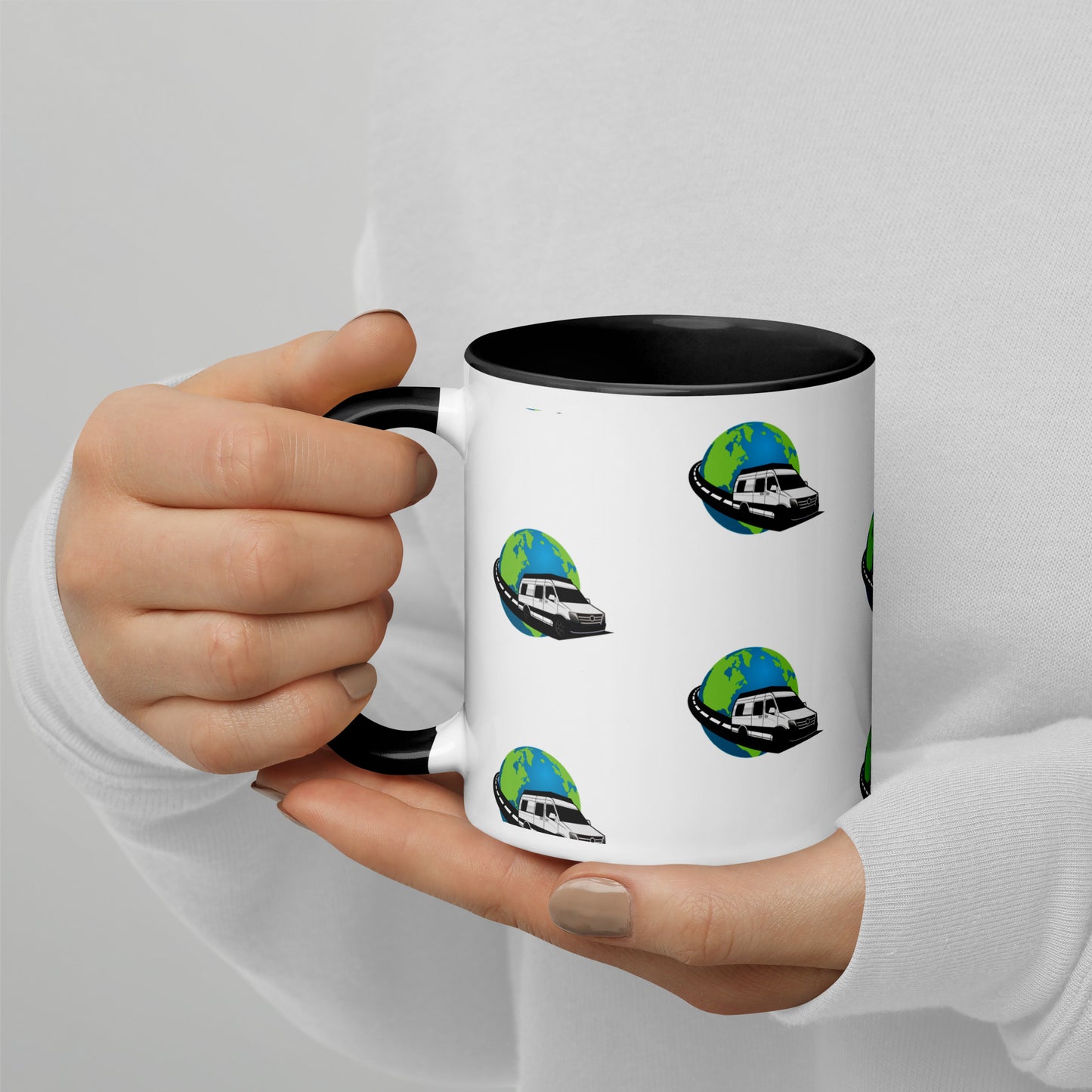 Snow and Curt Mug with Color Inside