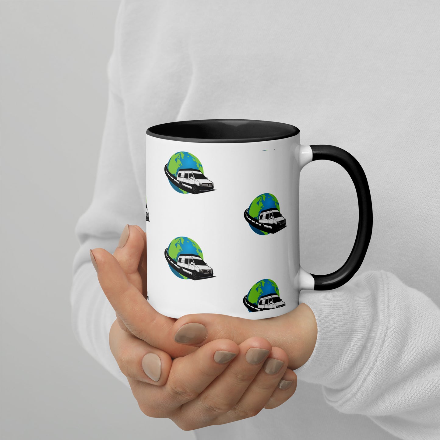 Snow and Curt Mug with Color Inside