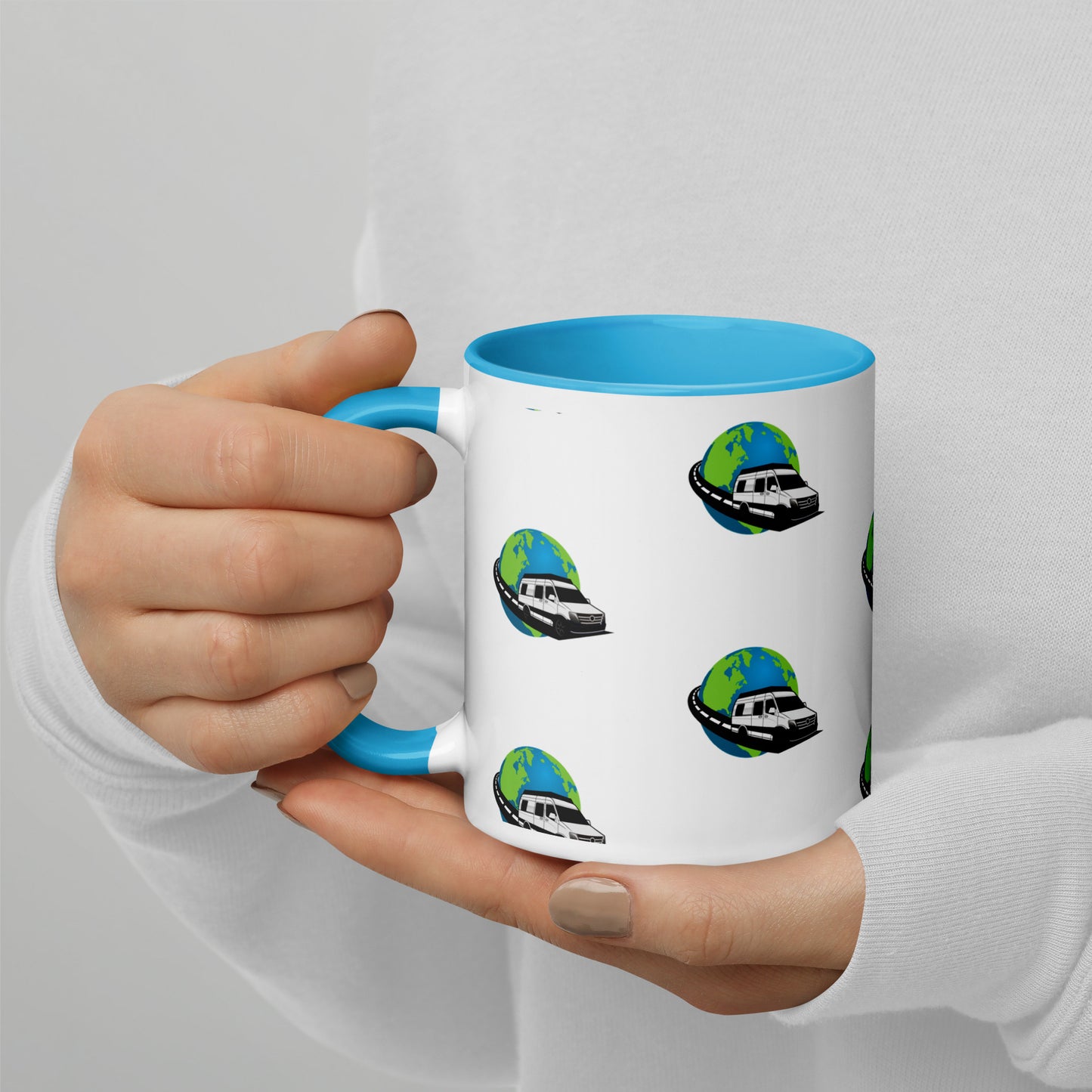 Snow and Curt Mug with Color Inside