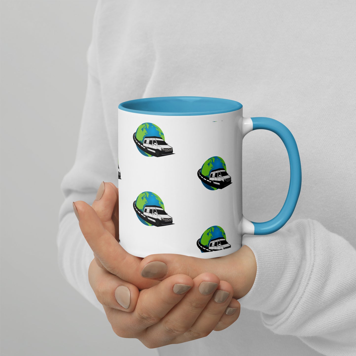 Snow and Curt Mug with Color Inside