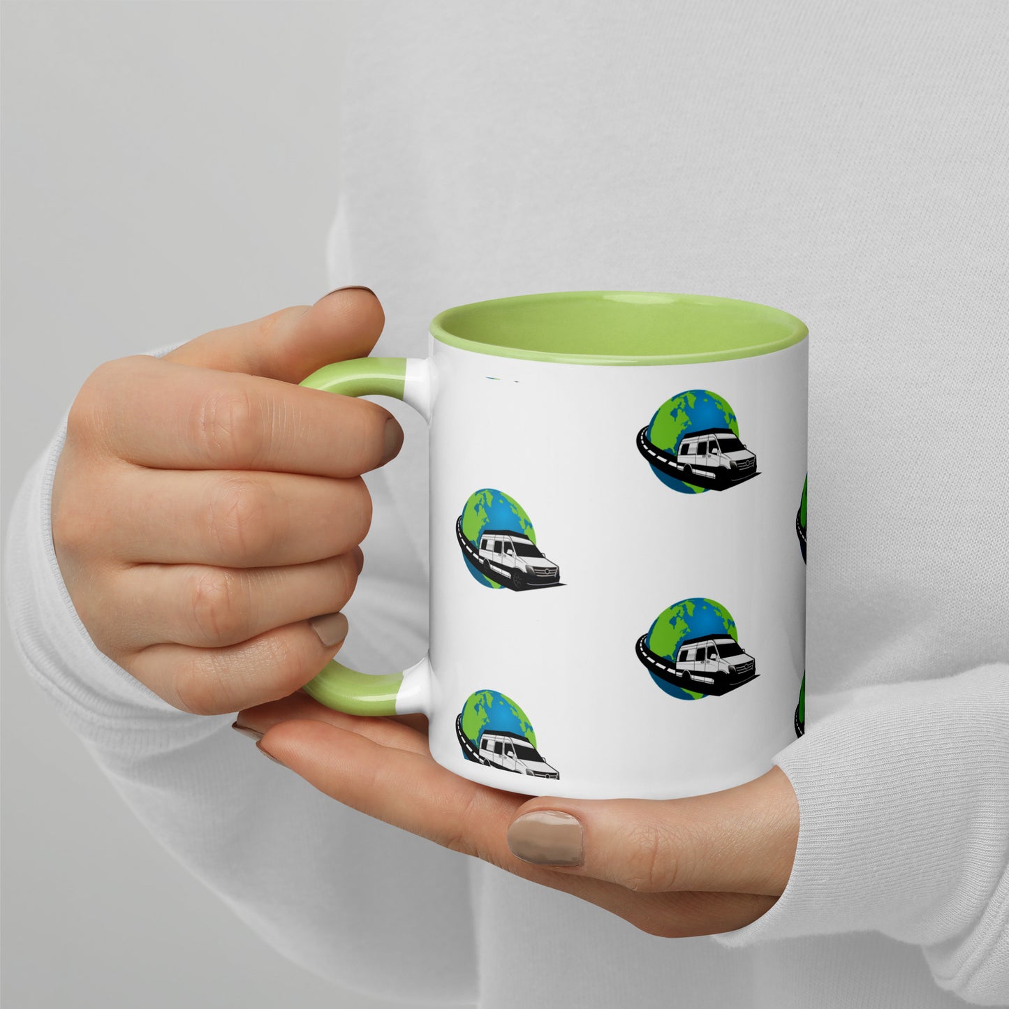 Snow and Curt Mug with Color Inside