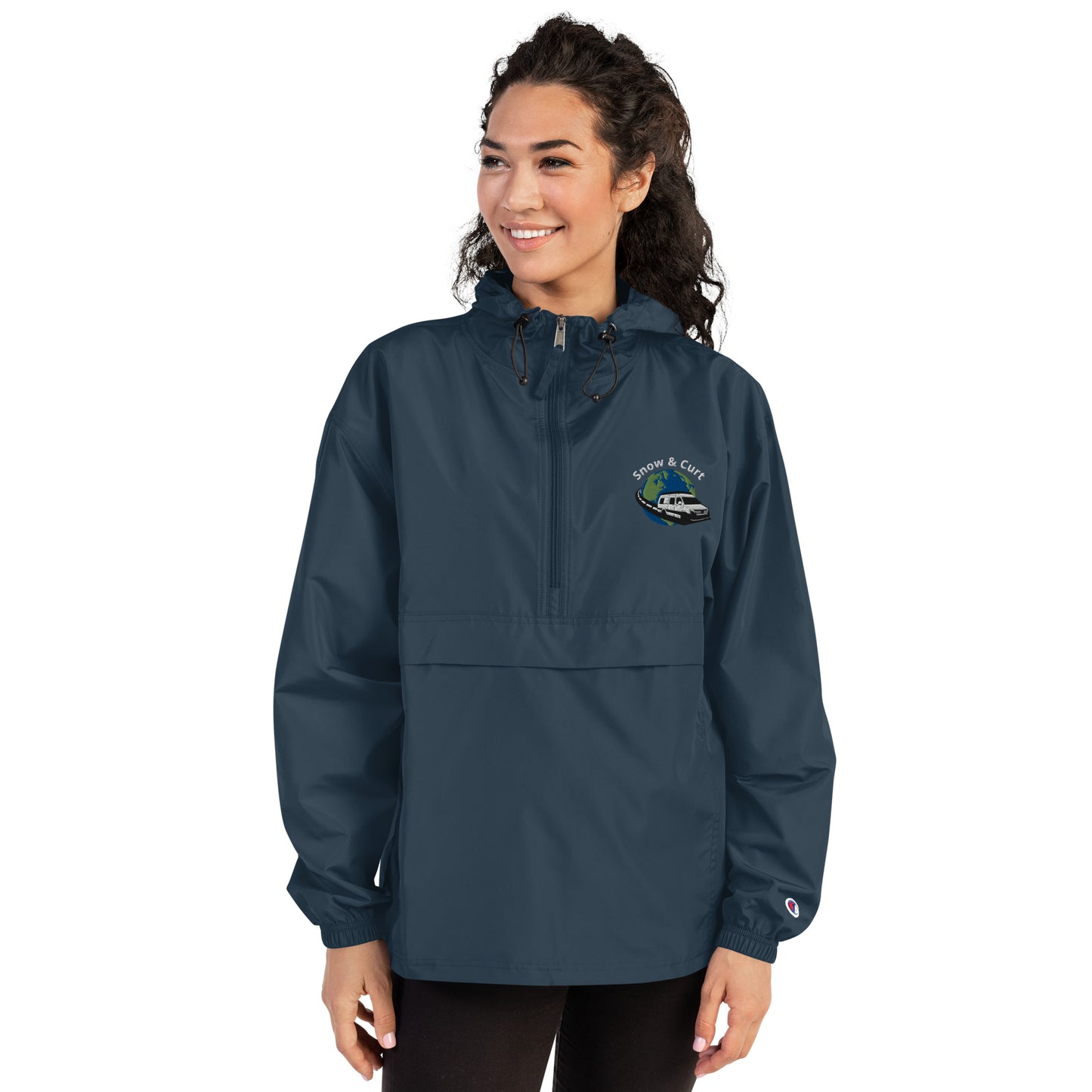 Womens / Unisex Embroidered Champion Packable Jacket