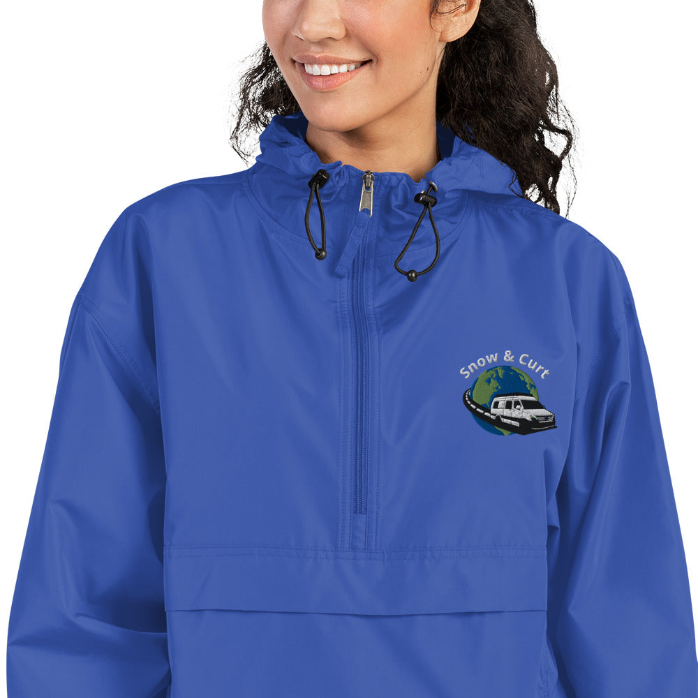 Womens / Unisex Embroidered Champion Packable Jacket