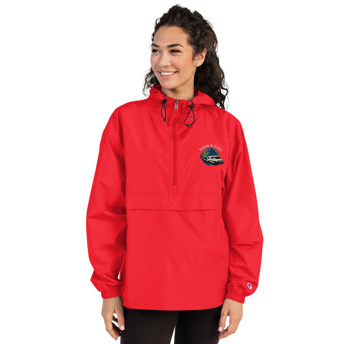 Womens / Unisex Embroidered Champion Packable Jacket