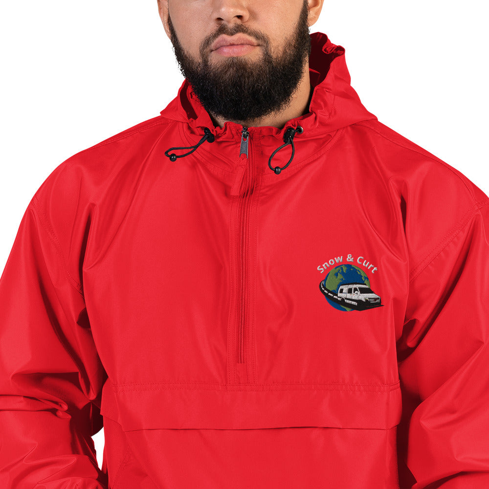 Mens Embroidered Champion Packable Jacket